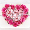 Твоя улыбка - сердце из розовых роз и раффаэлло 2